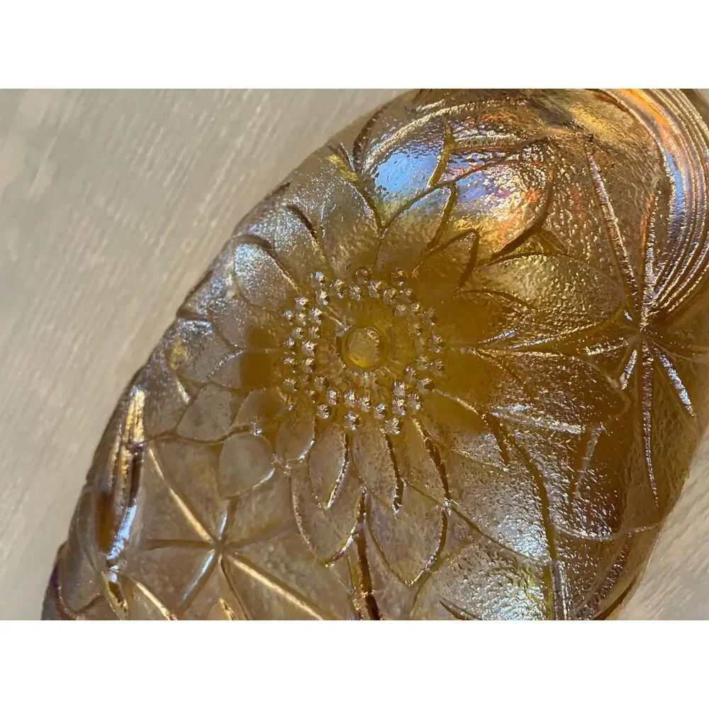 Indiana Glass amber pickle dish